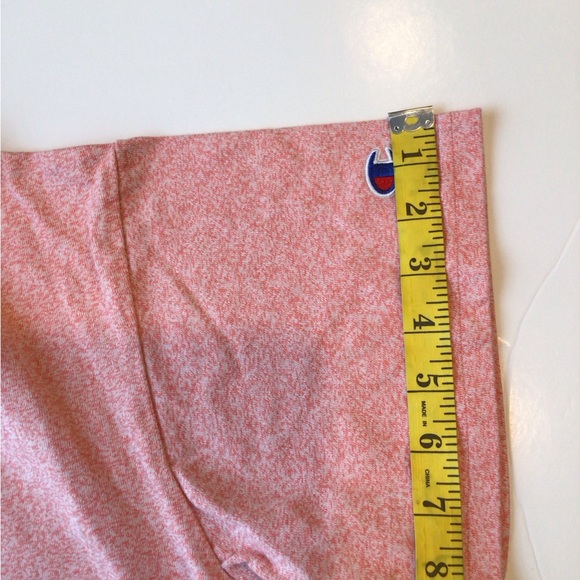 Champion Heathered Pink CropTop Tee - Picture 7 of 9